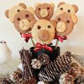 Oursons de Noël en sucettes
