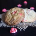 Cookies aux pralines et au chocolat blanc