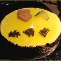 Entremets citron insert menthe/citron vert