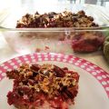 Carrés aux framboises et au fromage à la crème