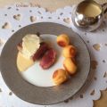 pavés de cerf sauce foie gras et ses pommes[...]