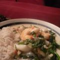 Curry vert express crevettes et calamars