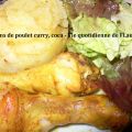 Pilons de poulet curry, coca