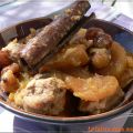 TAJINE DE PORC AUX ABRICOTS ET NOISETTES