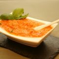 Crème de poivrons au basilic
