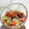 Une salade estivale fraîche et légère au crabe,[...]