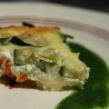 Flan de légumes au Philadelphia et son pistou