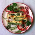 Tarte aux asperges, aux épinards et au gruyère