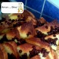 Bread pudding aux oranges et au chocolat