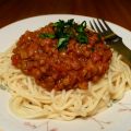 Spaghetti bolognese aux lentilles
