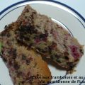 Cake aux framboises et au chocolat