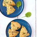 Scones feta épinard pesto et olives noires