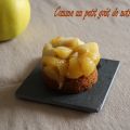 Compotée de pommes sur sablé breton