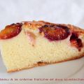 Gâteau à la crème fraîche et aux quetsches
