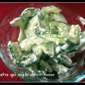 Salade crémeuse aux concombres et yogourt