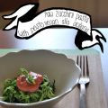 Raw zucchini pasta con pesto vegan alla[...]