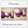 Macarons Dulcey coeur cassis