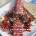 SALADE DE POIVRONS GRILLÉS ET PROSCIUTTO