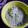 Purée brocolis, poireaux, semoule et ricotta[...]