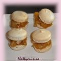 Macarons foie gras et confits d'oignons