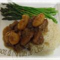 Braisé de veau au miel et à l’abricot