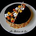 Entremet praliné et insert à la vanille