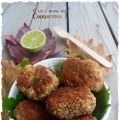 Croquettes de poulet au citron vert et coriandre