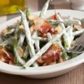Haricots verts à la carbonara, recette light