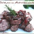 Filet de porc, sauce au porto & aux airelles +[...]