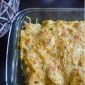 Gratin de pâtes, poulet, béchamel aux légumes