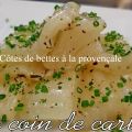 Côtes de bettes à la provençale