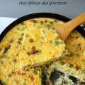 FRITTATA AUX PETITS POIS ET AUX TOMATES SÉCHÉES