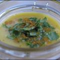 Potage de potimarron & poireau au curry,[...]