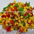 Poêlée de maïs et poivrons aux oignons