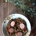 Lentilles vertes et saucisses de Montbéliard :[...]