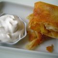 FEUIILES DE BRICK AUX POMMES, CHANTILLY CANNELLE