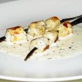 Brochette de St-jacques sur Baton de vanille[...]