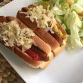 Hot-dog de carotte (Carotte-dog) et choucroute[...]