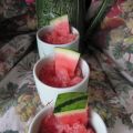 Granité de pastèque à la fleur d'oranger