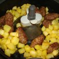 kebab pomme de terre et kefta à l'Actifry