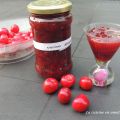 Confiture de cerises gingembre au micro-ondes