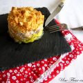 Crumble aux poireaux et au saumon