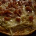 Pizza aux endives et au jambon
