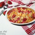 Gratin de fraises et melon aux amandes et à la[...]