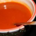 Red and hot soup