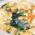 Frittata aux poireaux et au crabe