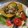 une salade d'orge au thon dans une courge[...]