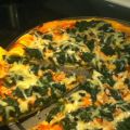 Pizza italienne aux épinards
