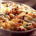 Gratin de pommes, céleri et mimolette