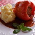 Recette de poivrons farcis aux lentilles,[...]